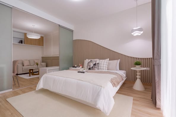 bedroom of The Iris Condo (F Building) Rama 9 – Srinagarindra