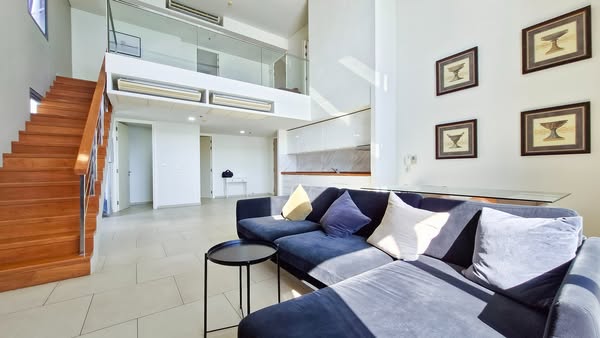 bedroom and living room of Zire Wongamat