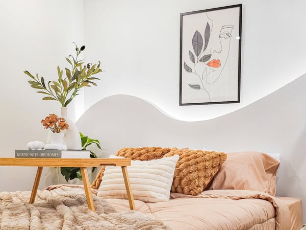 living room and bedroom of 624 Condolette