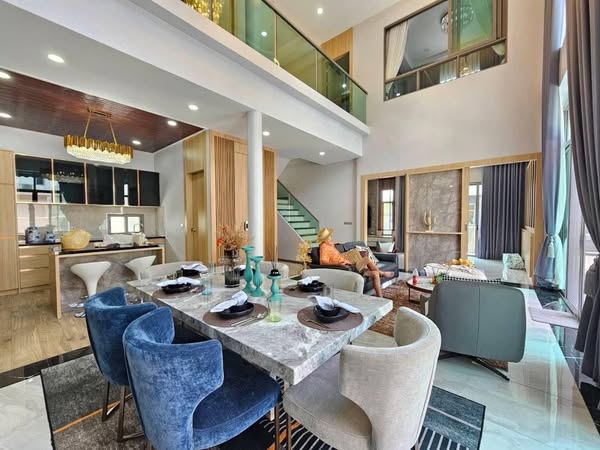 living room and room interior of 98LakeVille Mabprachan Pattaya