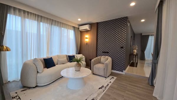 bedroom and living room of Burasiri Krungthep Kreetha