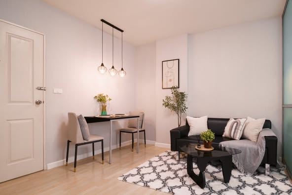 living room of D condo ramindra