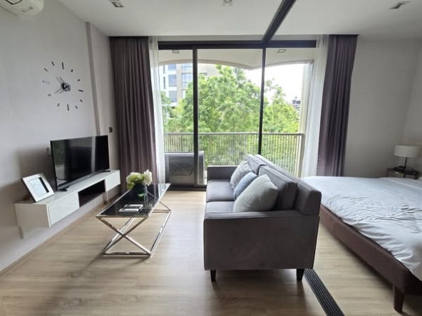 bedroom and living room of Kawa Haus
