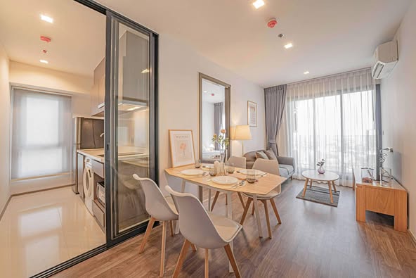 living room and room interior of Life Ladprao Valley