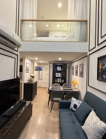 living room and bedroom of Life Rama 4 – Asoke