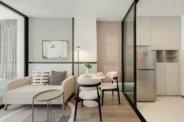 living room and room interior of SOHO​ BANGKOK​ RATCHADA​