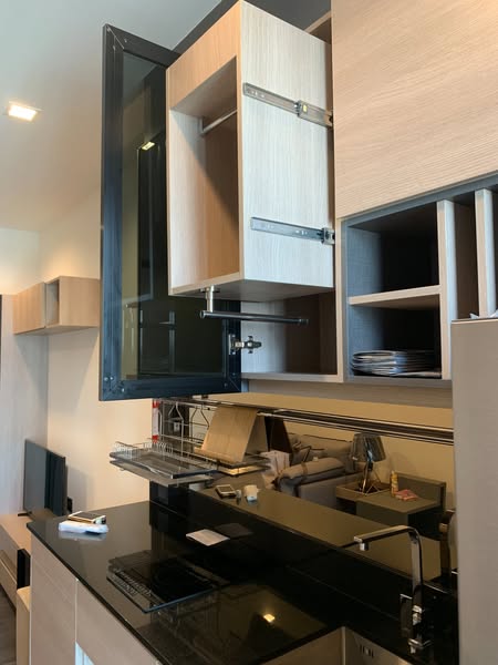 room interior and bathroom and kitchen of THE LINE Asoke-Ratchada