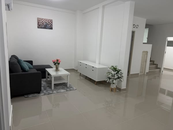 bedroom and living room of ทาวน์โฮมแฝด4ชั้น