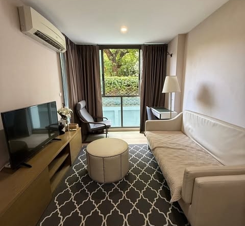 living room and bedroom of ดี เมมโมเรีย พหลโยธิน 8