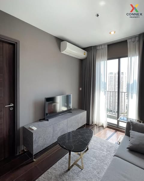 living room and bedroom of C Ekkamai Condominium