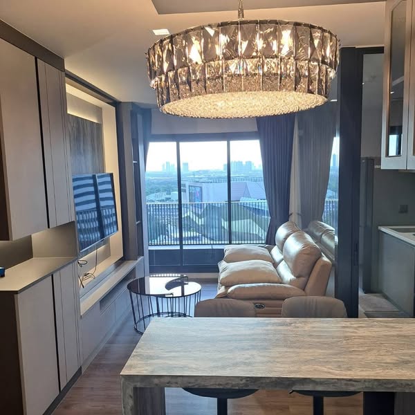 living room and room interior and kitchen of Life Ladprao Valley