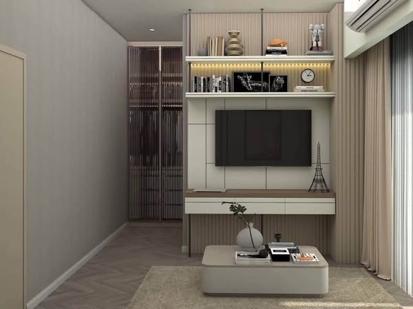 bedroom and living room of Mavista Prestige Village Krungthep Kreetha