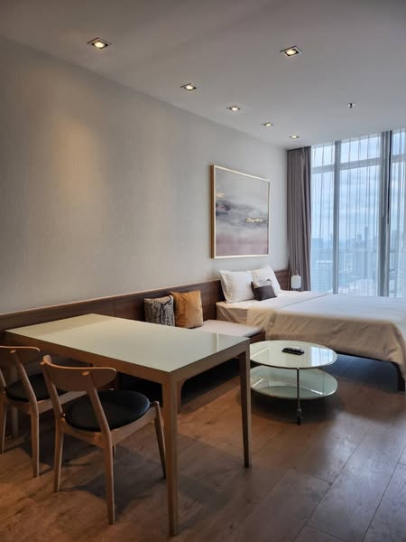 living room and bedroom and room interior of Park Origin Phrom Phong