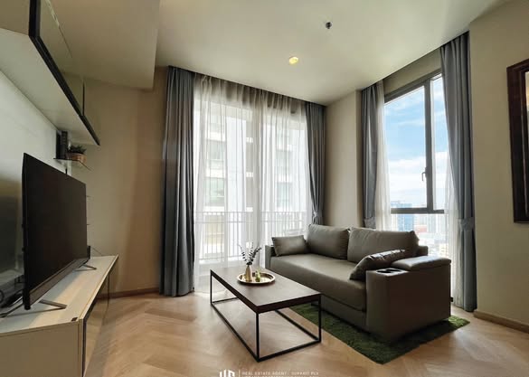 living room and bedroom of Quattro by Sansiri