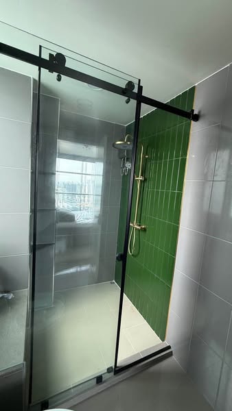 room interior and bathroom of RHYTHM Ratchada