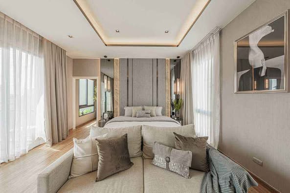 bedroom of SOL Midtown มิดทาวน์ เพชรเกษม สาทร