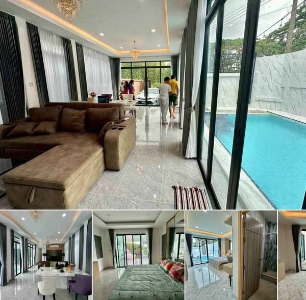 bedroom of The 38 Pool Villas Pattaya - เดอะ เติร์ดทิ เอท พูลวิลล่า พัทยา