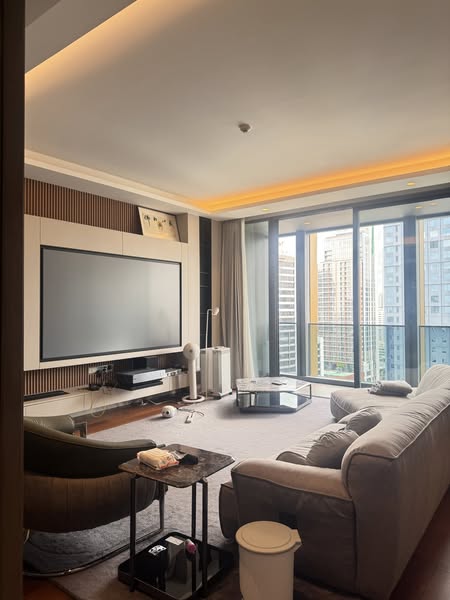 living room and bedroom of The Estelle Phrom Phong
