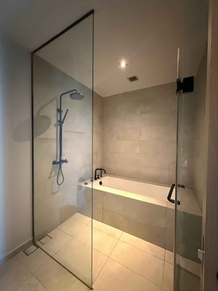 room interior and bathroom of The Lofts Asoke