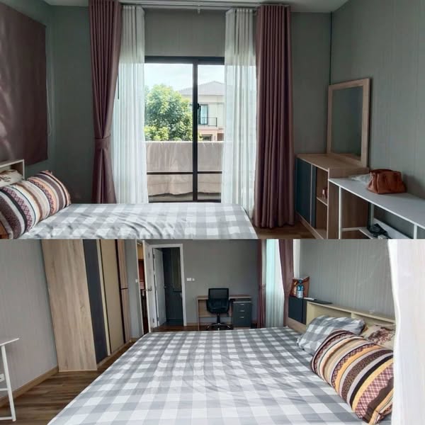 bedroom and room interior of เดอะแพลนท์ รังสิต อเวนิว (The Plant Rangsit Avenue)