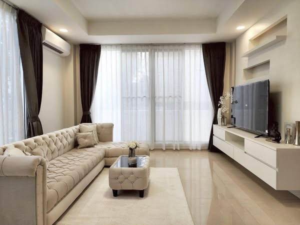living room and bedroom of The Prive (Ratchadapisek 19)