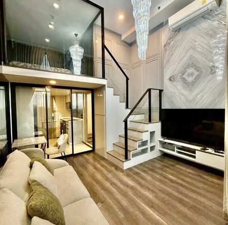 living room and room interior of KnightsBridge Space Ratchayothin