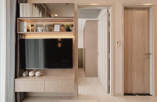 bedroom and living room and room interior of One9Five Asoke – Rama 9