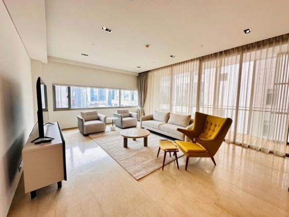 living room and room interior of Saladaeng Residences