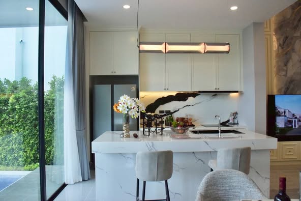 living room and room interior and kitchen of Thamber by Spaceperfect