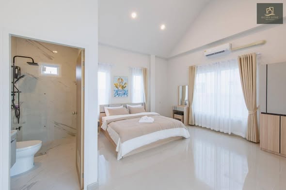 bedroom of พูลวิลล่ากรุงเทพ Airy Ville Bangkok
