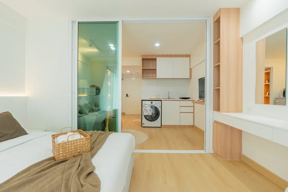 bedroom and room interior of Chomdoi Condotel—2