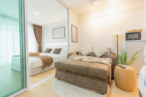 bedroom and room interior of Chomdoi Condotel—2