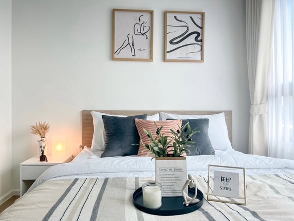 bedroom of iCondo Activ Pattanakarn