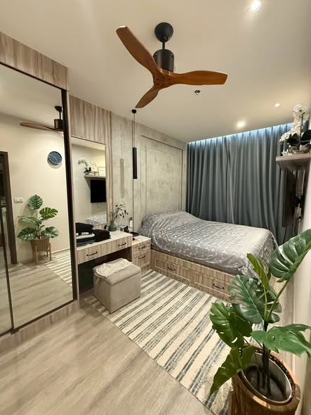 bedroom of Ideo Mobi Sukhumvit 66