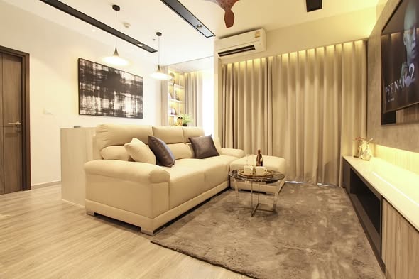 bedroom and living room of Ideo Mobi Sukhumvit 66