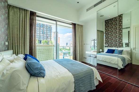 bedroom of Le Raffine Sukhumvit 39