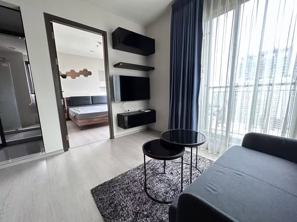 living room and bedroom of Rhythm Asoke
