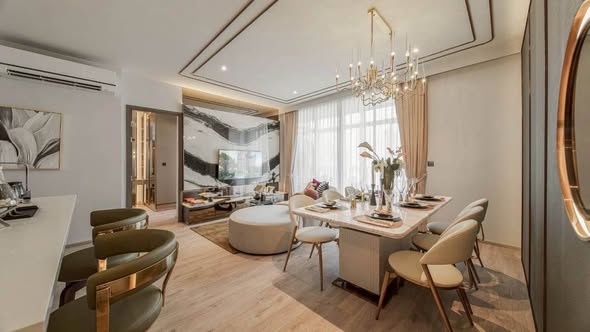 living room and room interior of Rhythm Ekkamai Estate