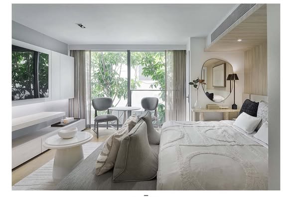 living room and bedroom of SCOPE Promsri