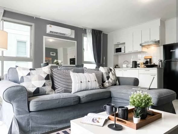 living room of The Clover