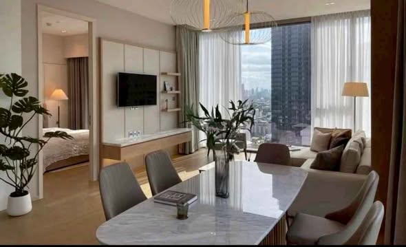 living room and room interior of The Strand Thonglor