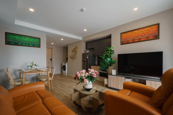 living room of Blossom Condo Sathon-Charoen Rat