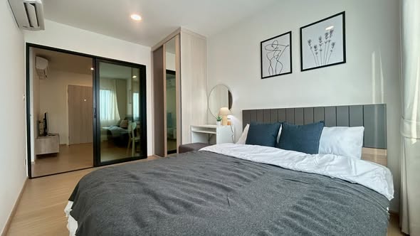 bedroom of Chewathai Hallmark Ladprao – Chokchai 4 Phase 2