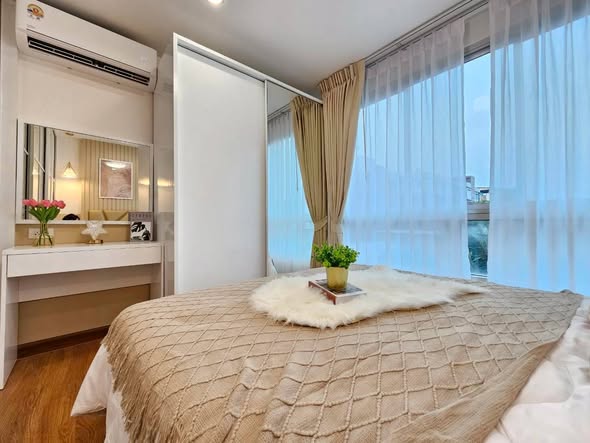 bedroom of double u condo ลาดพร้าว-วังหิน