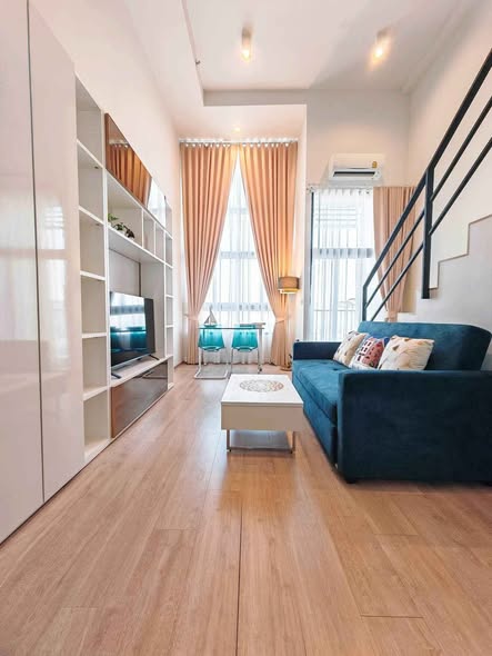 living room and room interior of IDEO Rama9 – Asoke