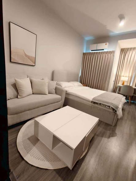 living room and bedroom of Ideo Ramkamhaeng Lamsali Station