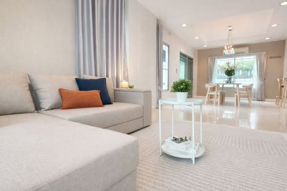 living room and bedroom of Nantawan Rama 9 Srinakarin