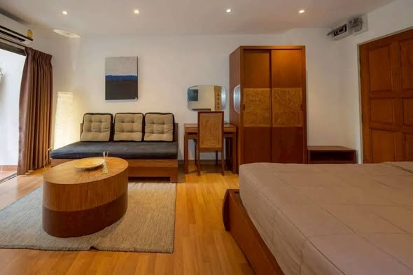 bedroom and room interior of Night Bazaar Condotel