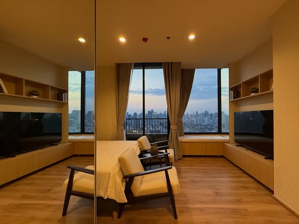 bedroom and living room and room interior of Noble Form Thonglor โนเบิล ฟอร์ม ทองหล่อ