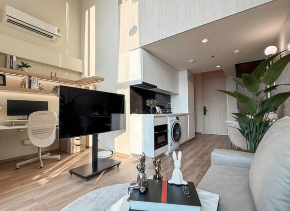 living room of Noble Form Thonglor โนเบิล ฟอร์ม ทองหล่อ